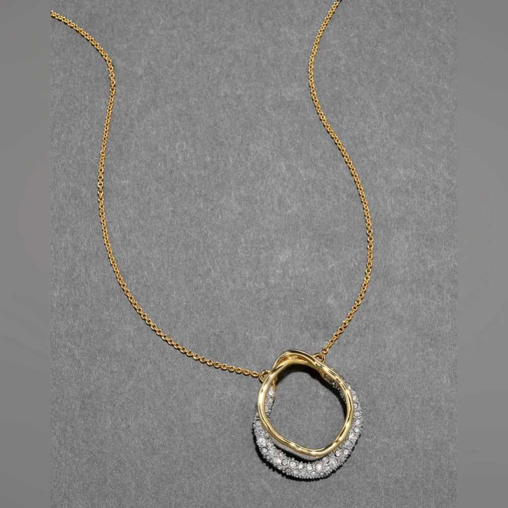 ALEXIS BITTAR • Solanales Gold Crystal Orbit Necklace - Picture 9 of 11